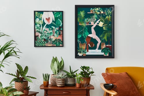Preview: Domestic interior of living room