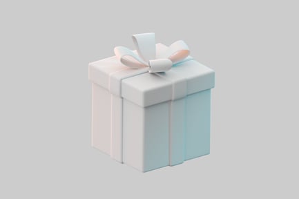 Preview: Clean white gift box