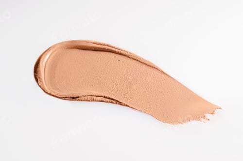 Preview: The texture of Peach Fuzz cream blush on a white background.