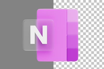 Preview: OneNote 3D Icon