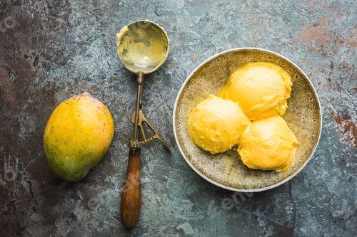Preview: Homemade mango ice cream