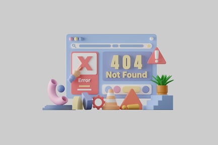 Preview: Error page abstract composition