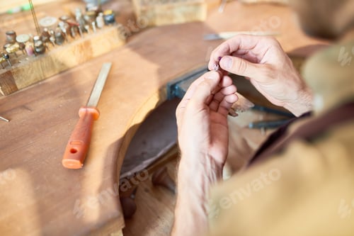 Preview: Jeweler Making Silver Decoration