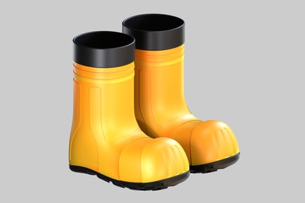Preview: Yellow work boots pair