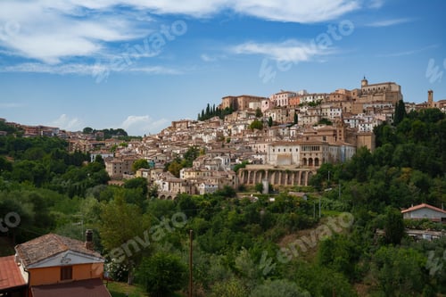 Preview: View of Loreto Aprutino, historic town in Abruzzo, Italy