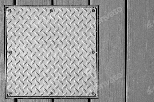 Preview: Steel Dirty And Used Checker Plate Metal Sheet Background