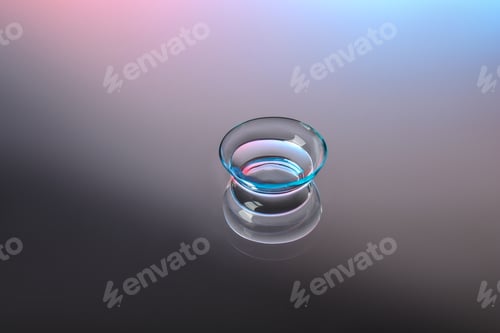 Preview: Contact lens on color background