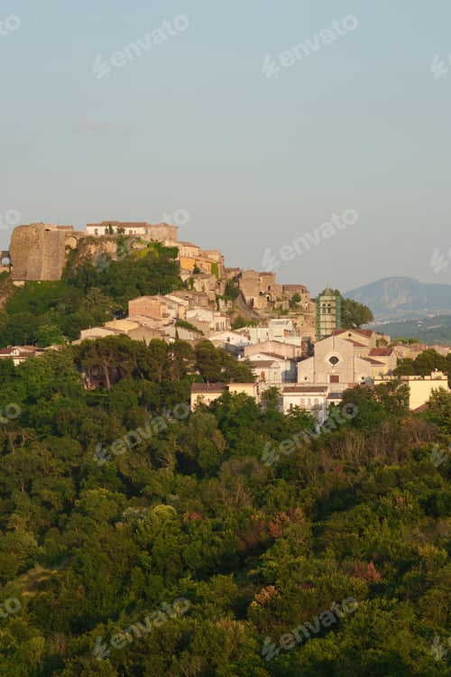 Preview: View of Calitri, in Avellino province, Italy