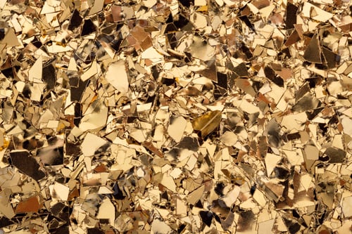 Preview: Gold Glitter Foil Confetti Abstract Background or Texture.