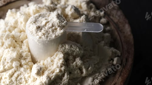 Preview: spoon with dry sport protein whey powder
