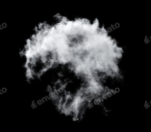 Preview: clouds on black background