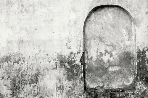 Preview: The Old Plastered Surface Of A Wall Of The Ancient Building With An Architectural Element Of A
