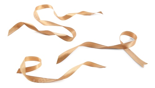 Preview: Beautiful brown ribbons isolated on white, set