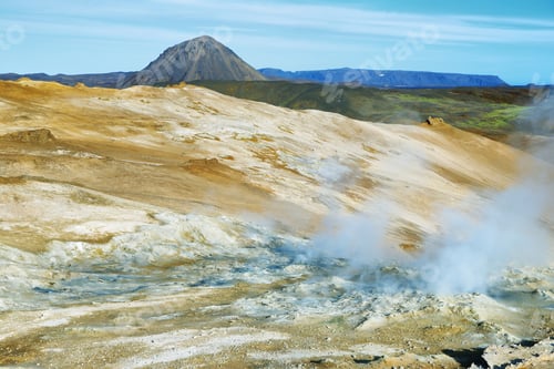 Preview: Landscape in the geothermal area Hverir