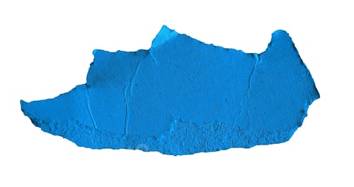 Preview: blue pieces of sheet of paper on white isolated background