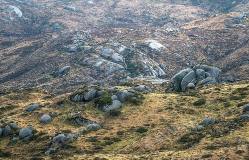 Preview: Large domes and granite boulders in the landscape of the Serra do Xistral