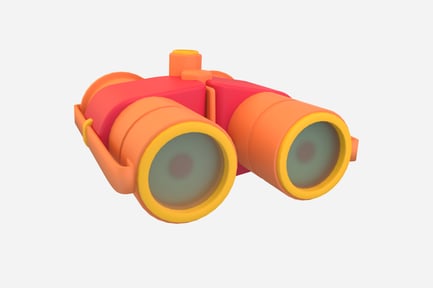 Preview: Binoculars 3D Illustration