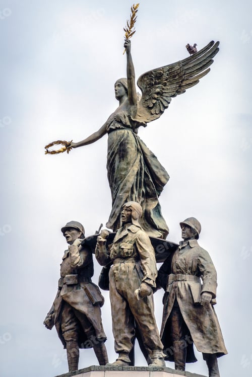 Preview: The war memorial located on the square in front of the town hall of Cannes, France