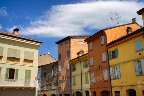 Preview: Old houses in Sassuolo, Modena, Italy