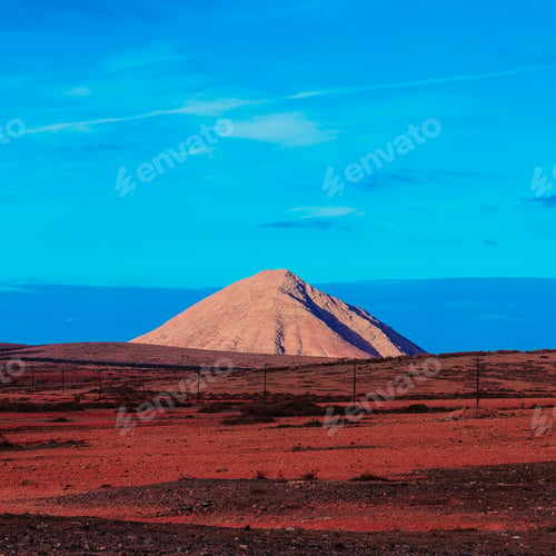 Preview: Canary Islands. Fuerteventura. Nature. Mountains. Minimal Desig