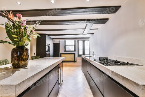 Preview: Modern luxury kitchen with island counter