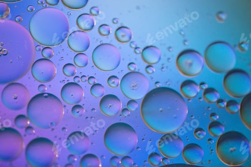 Preview: Multicolored abstract background picture made with oil, water and soap