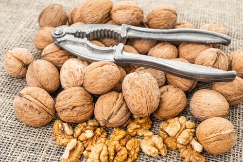 Preview: Close up view of walnuts on tabletop