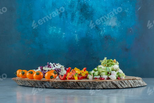 Preview: Vegetable salad with chopped and minced cauliflower, cabbage and other ingredients