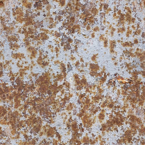 Preview: Old rusty metal surface covered with paint