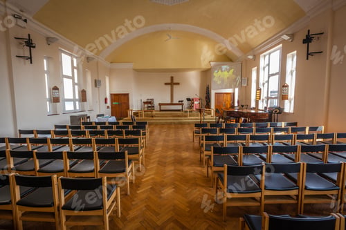 Preview: Empty chairs in the church