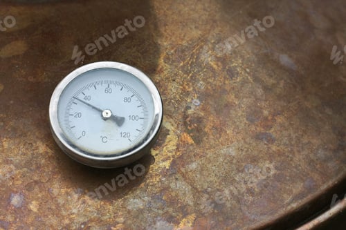 Preview: Temperature Gauge On Brass Dish