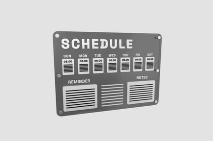 Preview: Schedule Board 3D Illustration