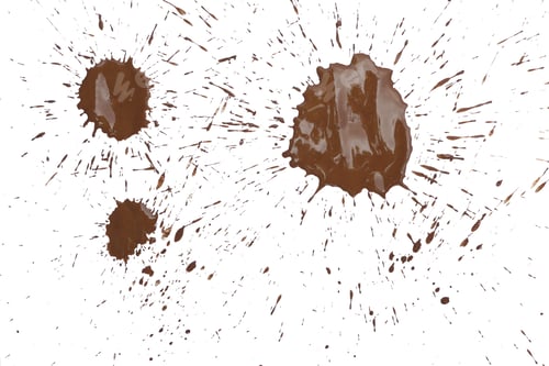 Preview: mud splash isolated on white background.
