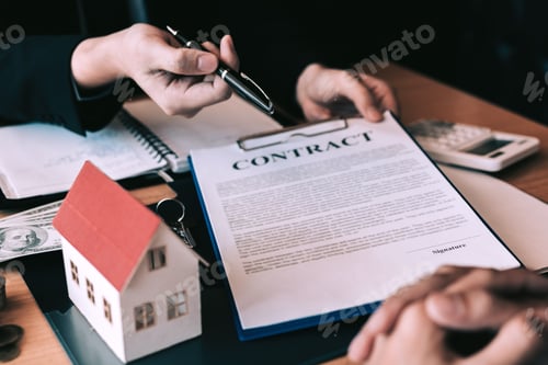 Preview: Home agents are sending pens to customers signing a contract to buy a new home.