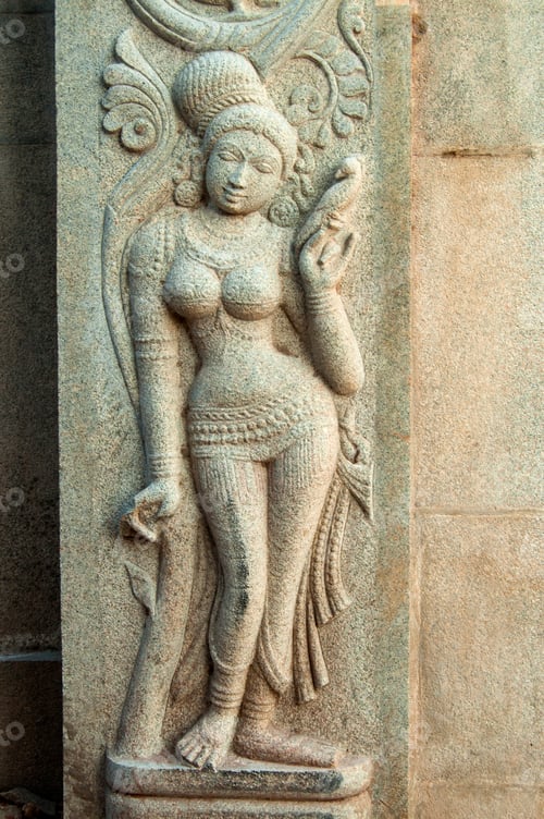 Preview: Old hindu temple in village, Tamil Nadu, India