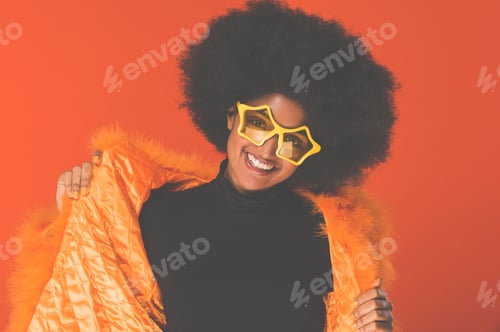 Preview: Beautiful african woman studio portraits, concept about lifestyle and beauty