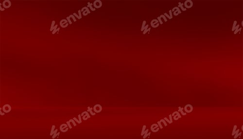 Preview: Empty red room studio for product presentation. Minimal mock up interior design showroom.