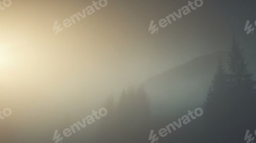 Preview: Epic chain hill forest slope landscape aerial view