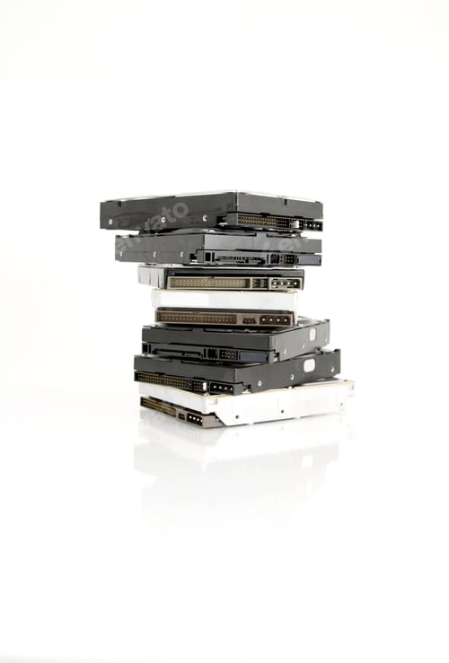 Preview: Stack of hard drives