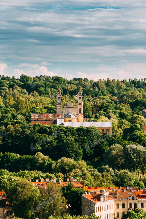 Preview: Vilnius, Lithuania. View Of Old Catholic Church Of Ascension Amo