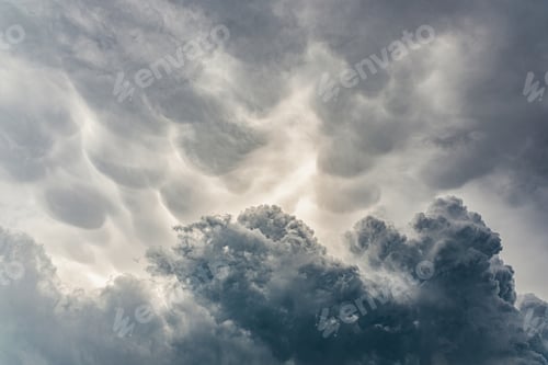 Preview: Moody view of dark dramatic storm clouds