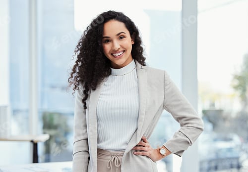 Vista previa: This is what professional excellence looks like. Shot of a young businesswoman in her office.
