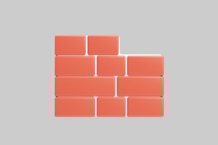 Preview: Modern orange brick wall tile