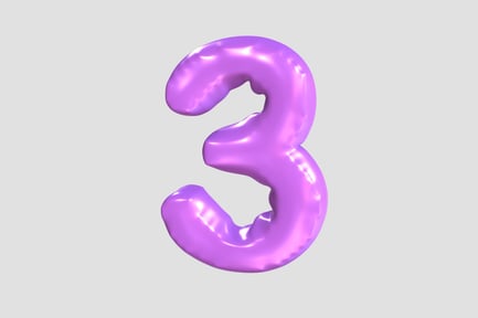 Preview: 3D Number 3
