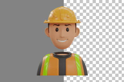 Preview: Construction Worker 3D Illustration