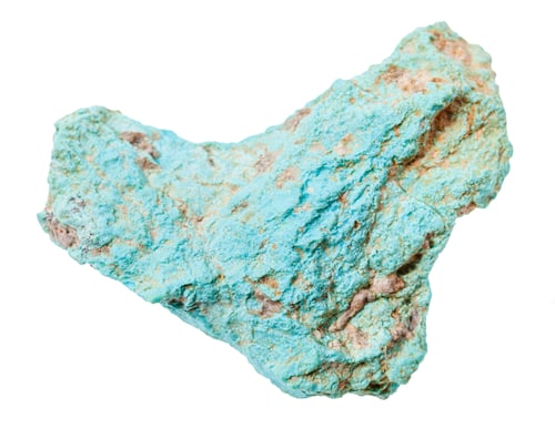 Preview: rough Turquoise rock isolated on white