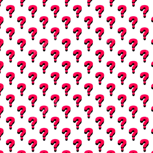 Preview: Red question mark on a white background. Pattern