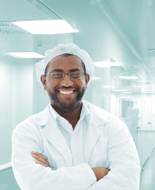 Preview: Portrait Of African Doctor In Modern Hospital