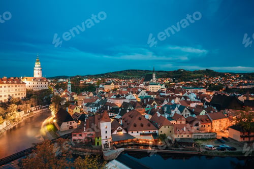 Preview: Cesky Krumlov, Czech Republic. Famous Town And Popular Touristic