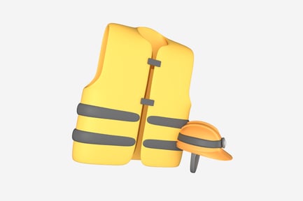 Preview: Safety Vest Clean 3D Illustration